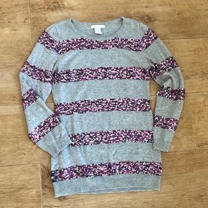 Sequin sweater By Design History medium small holiday sweater New Year’s Eve